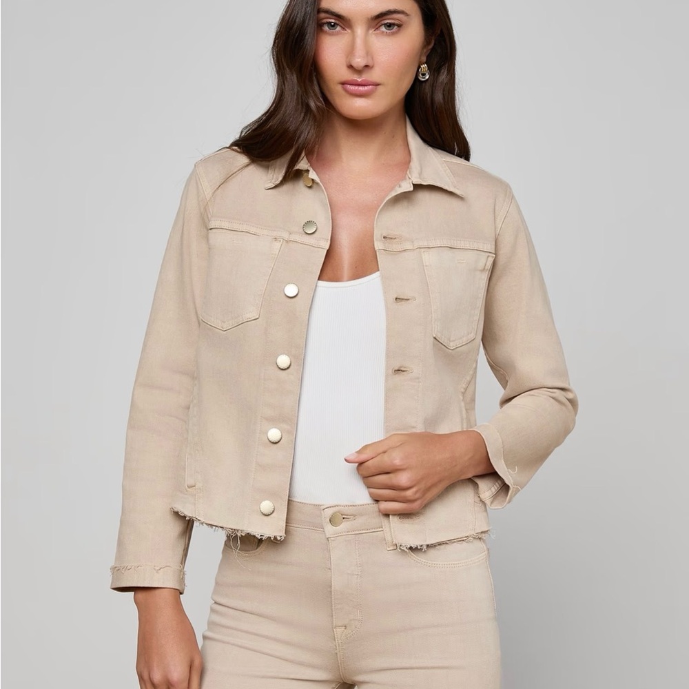 L’AGENCE Janelle Jean Jacket SMALL